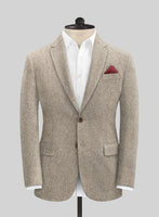 Vintage Herringbone Brown Tweed Suit - StudioSuits