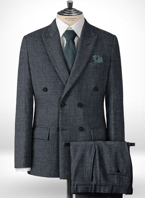 Vintage Glasgow Blue Tweed Suit - StudioSuits
