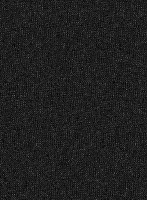 Vintage Plain Black Tweed Suit - StudioSuits