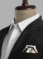 Vintage Plain Black Tweed Jacket - StudioSuits