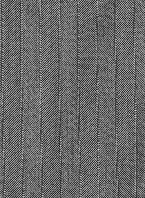 Washington Gray Stripes Pure Wool Pants - StudioSuits