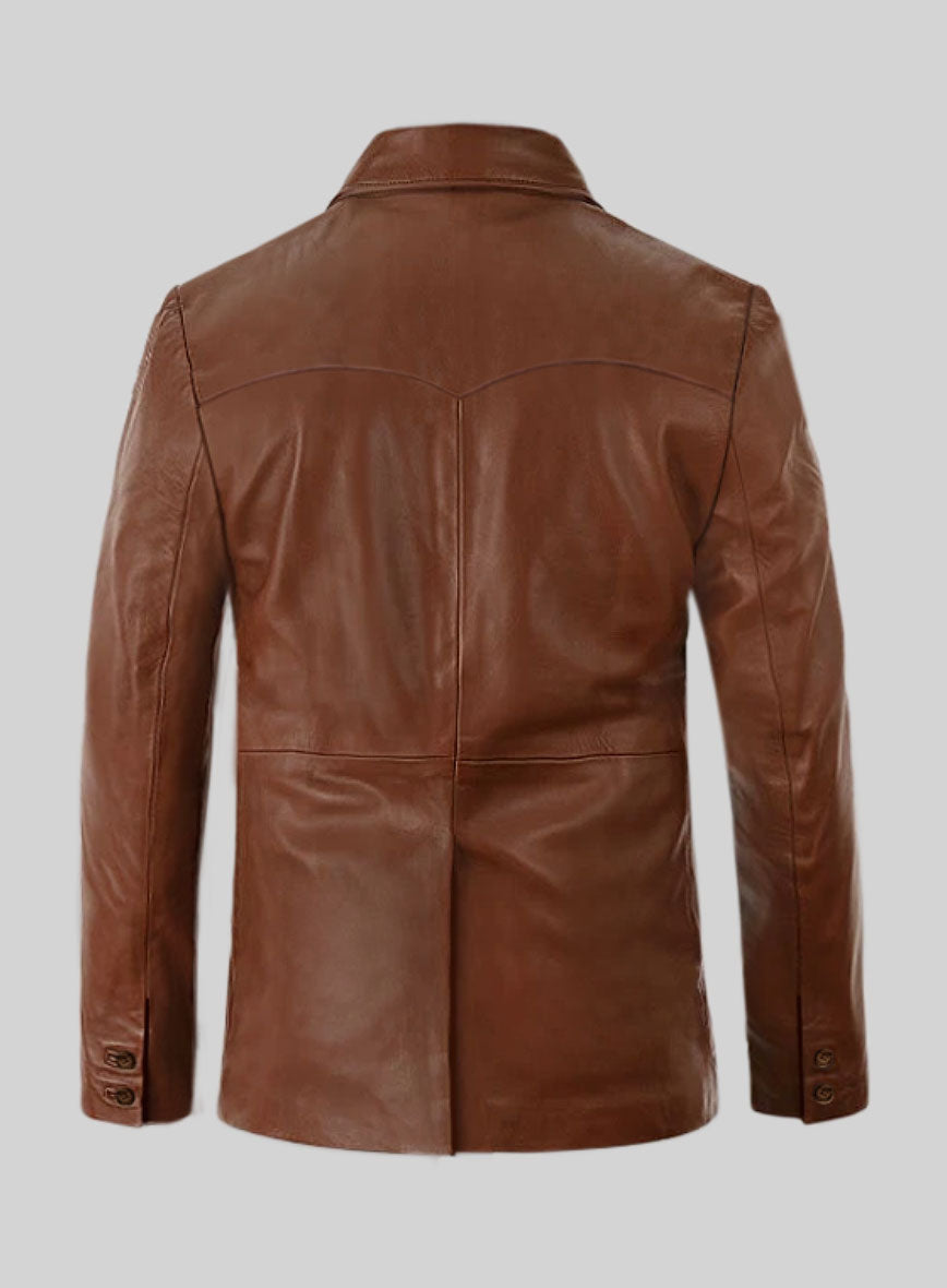 Western Leather Blazer - StudioSuits