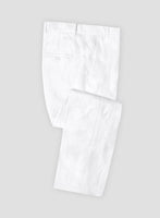 White Linen Pants - StudioSuits