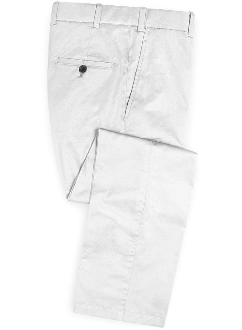 White Chino Pants - StudioSuits