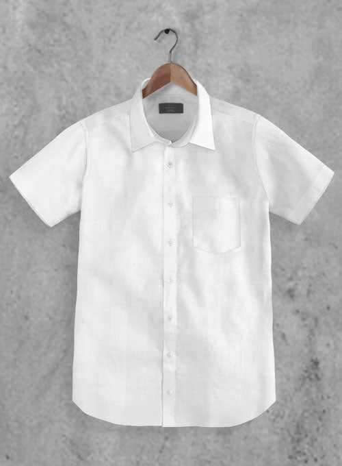 White Poplene Shirt - StudioSuits