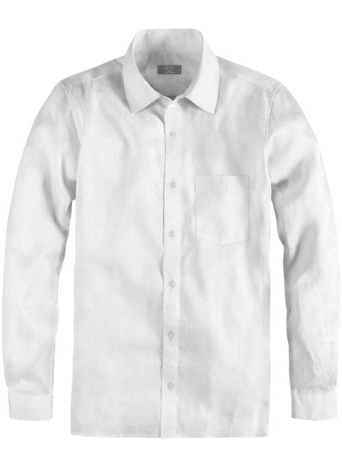 White Self Tile Shirt