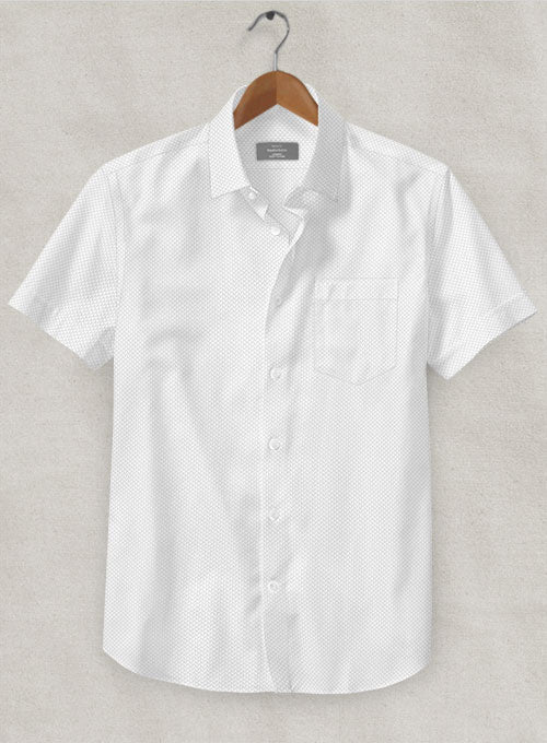 White Self Tile Shirt