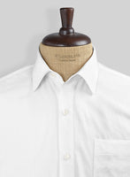 White Stretch Poplene Shirt