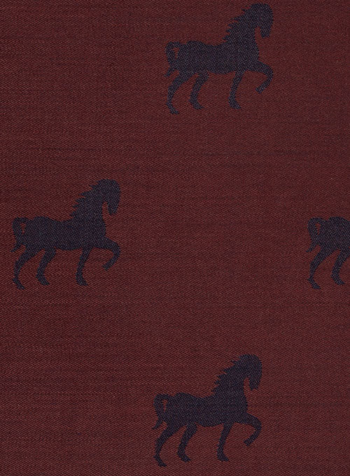 Wine Horse Wool Jacket - StudioSuits