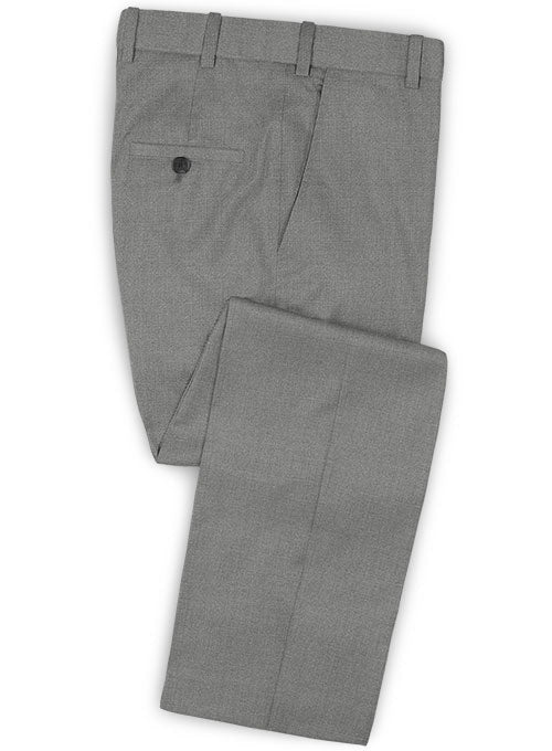 Worsted Mid Charcoal Wool Tuxedo Suit - StudioSuits