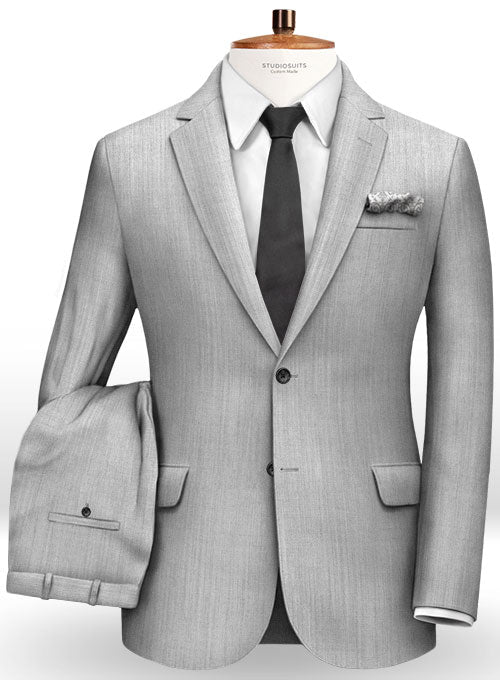 Worsted Silver Moon Wool Suit - StudioSuits