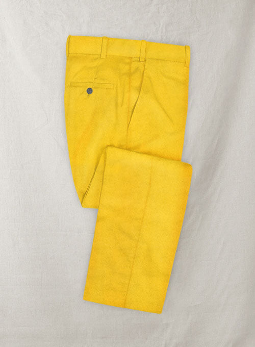 Yellow Velvet Pants - StudioSuits