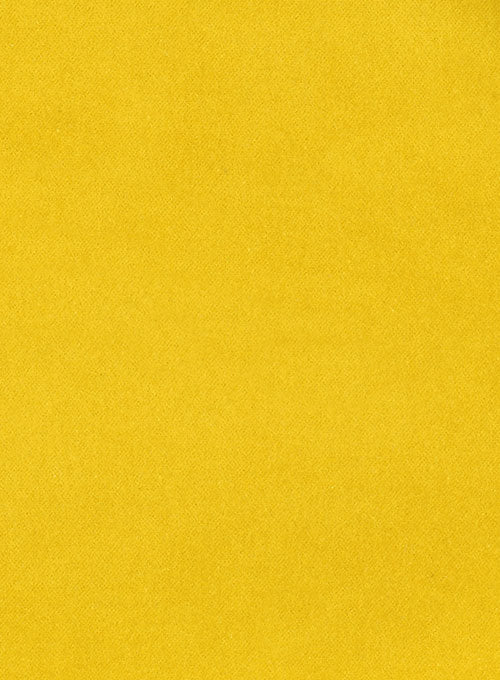Yellow  Velvet Tuxedo Jacket - StudioSuits