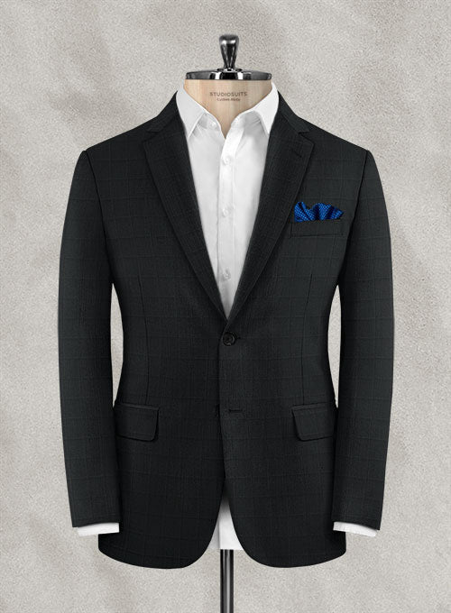 Lanificio Zegna Camen Gray Checks Wool Suit - StudioSuits