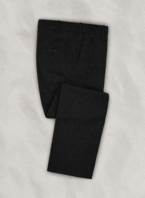 Lanificio Zegna Dark Charcoal Wool Pants - StudioSuits