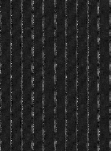 Lanificio Zegna Delice Black Stripe Wool Pants - StudioSuits