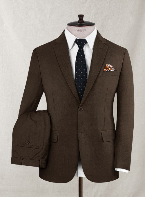 Lanificio Zegna Faido Brown Wool Suit - StudioSuits