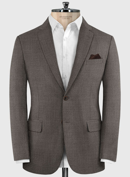 Lanificio Zegna Trofeo Brown Wool Jacket - StudioSuits