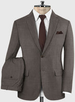 Lanificio Zegna Trofeo Brown Wool Suit - StudioSuits