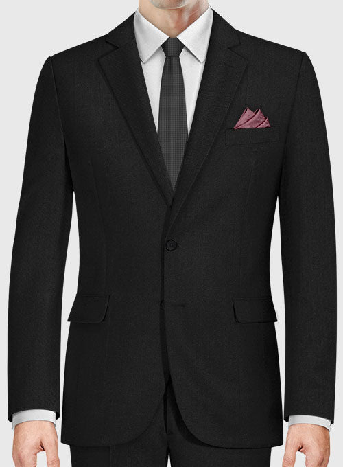 Lanificio Zegna Traveller Black Wool Suit - StudioSuits