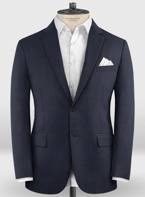 Lanificio Zegna Traveller Blue Wool Suit - StudioSuits