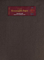 Lanificio Zegna Traveller Brown Wool Pants - StudioSuits