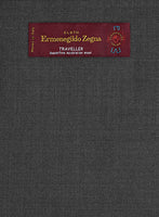 Lanificio Zegna Traveller Charcoal Wool Pants - StudioSuits