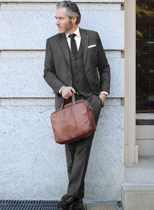 Lanificio Zegna Traveller Gray Wool Suit - StudioSuits