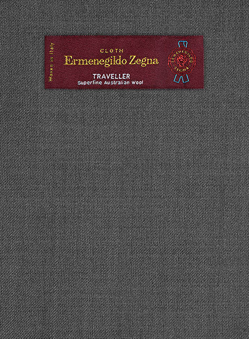 Lanificio Zegna Traveller Gray Wool Suit - StudioSuits