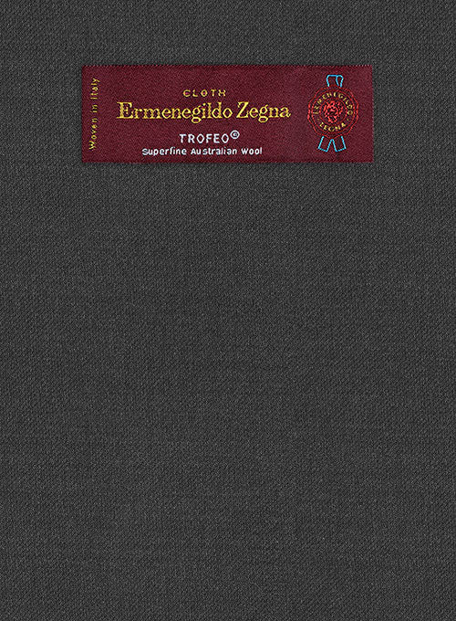 Lanificio Zegna Trofeo Charcoal Wool Pants – StudioSuits