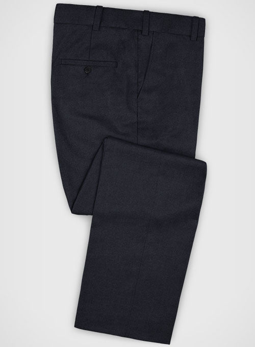 Lanificio Zegna Trofeo Dark Blue Wool Pants - StudioSuits