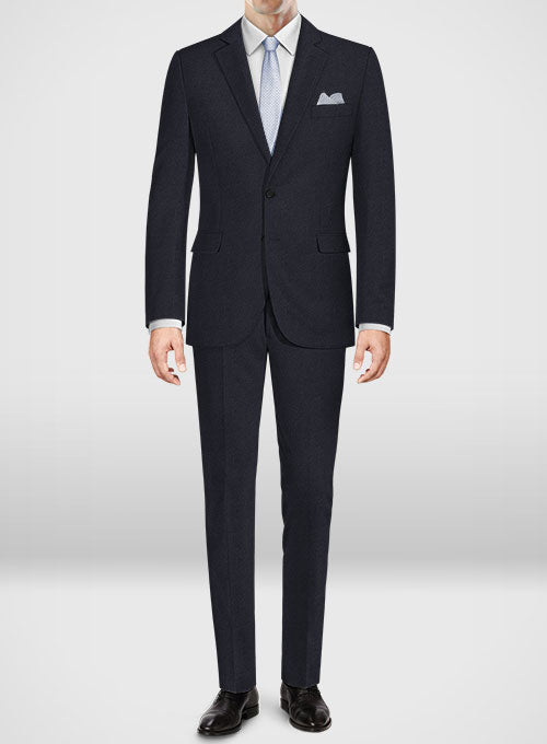 Lanificio Zegna Trofeo Dark Blue Wool Suit - StudioSuits