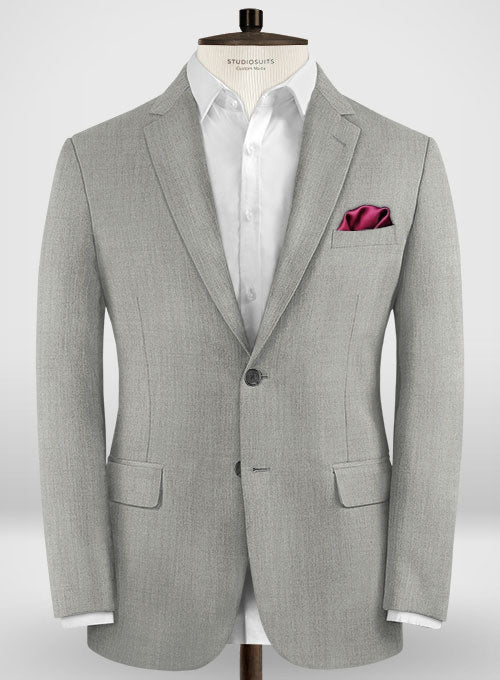 Lanificio Zegna Trofeo Mid Gray Wool Jacket - StudioSuits