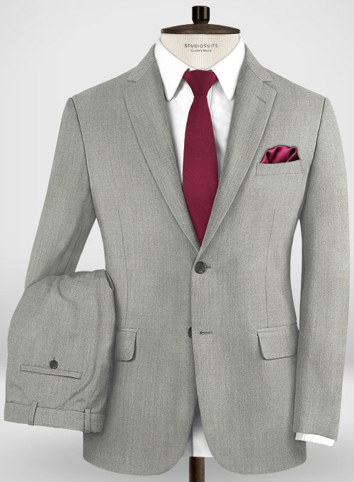 Lanificio Zegna Trofeo Mid Gray Wool Suit - StudioSuits