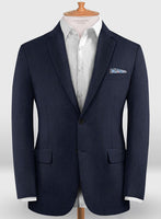 Lanificio Zegna Trofeo Navy Blue Wool Suit - StudioSuits