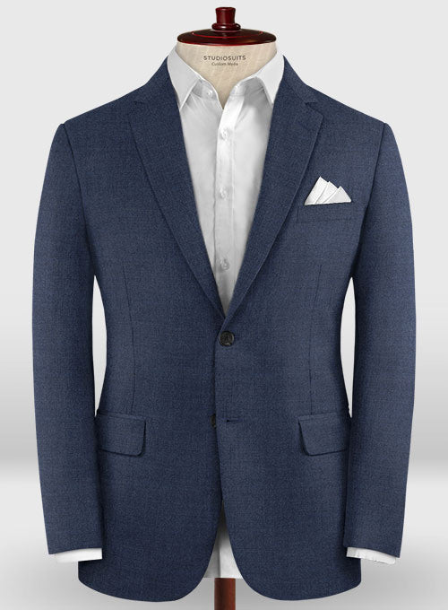 Lanificio Zegna Trofeo Rich Blue Wool Jacket - StudioSuits