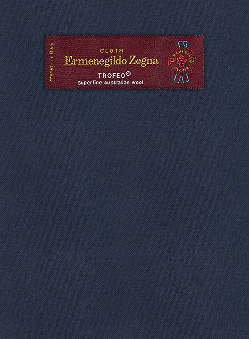 Lanificio Zegna Trofeo Royal Blue Wool Pants - StudioSuits