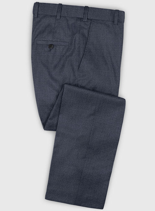 Lanificio Zegna Trofeo Slate Blue Wool Suit - StudioSuits