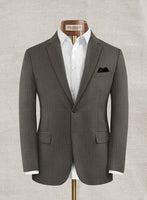 Lanificio Zegna Variel Brown Stripe Wool Suit - StudioSuits