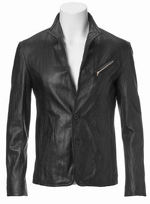 Zipper Leather Blazer #3 - StudioSuits
