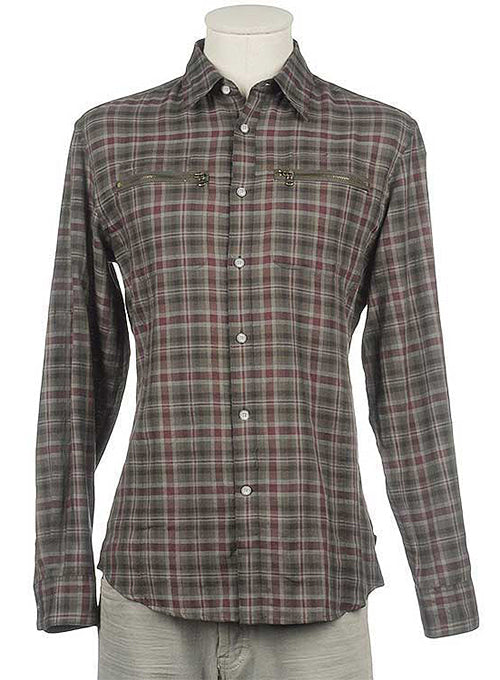 Zipper Design Shirt - StudioSuits